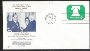 United States, Inaugration Cover, 1974 Gerald Ford