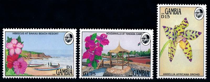 [67115] Gambia 1990 Flora Flowers Blumen Orchid From Set MNH