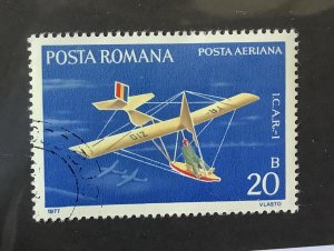 Romania 1977  Scott  C206  used - 20b, Gliders