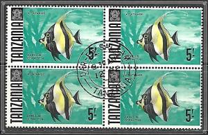 Tanzania #32 Moorish Idol Fish Block CTO