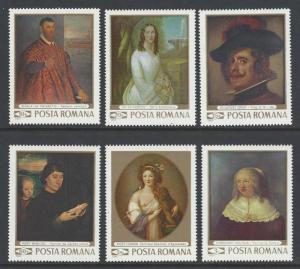 Romania 1969 Art VF MNH (2124-29)