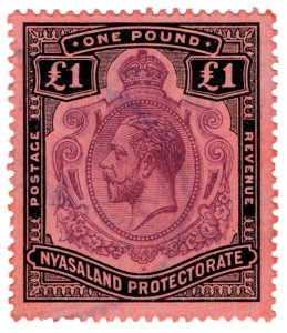 (I.B) Nyasaland Revenue : Duty Stamp £1