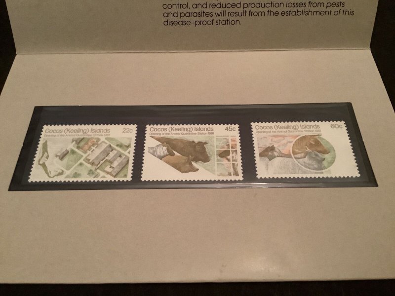 Cocos Islands Animal Quarantine Station 1981 Stamp Pack  R40780