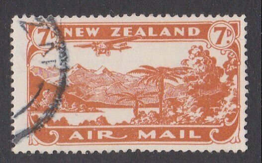 NEW ZEALAND 1931 7d airmail fine used - ACS cat NZ$30.......................M424