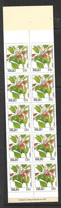 PALAU, 132a, MNH , FLOWERS