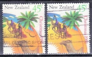 NEW ZEALAND SC# 1059  *USED*  45c 1991 WISE MEN ON CAMELS  SEE SCAN