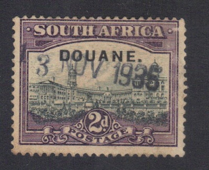 SOUTH AFRICA CUSTOMS STAMP USED 2s OVERPRINT  1927-28