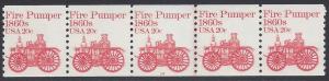 #1908 20c Fire Pumper 1860s PNC/5 #14 1981 Mint NH