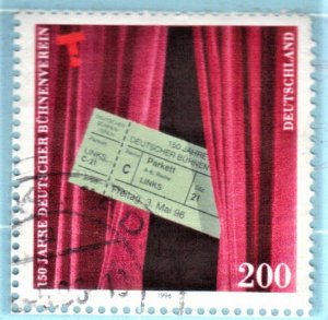 GERMANY SC# 1931 USED  200pf 1996 THEATER