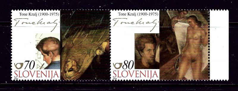 Slovenia 429 MNH 2000 Paintings Pair