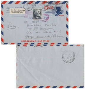 United States Prominent Americans 13c Kennedy Air Letter 1971 Huntsville, Ala...