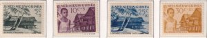 Netherlands  New Guinea  #B7-B10 MNH 1956  fight against leprosy