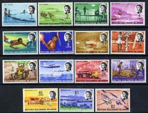 Solomon Islands 1968-71 Pictorial definitive set complete...