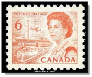 Canada - 459p W2B, DF MNH - QE II & Transportation (1968) 6¢