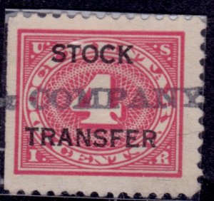 United States, 1918-22, Stock Transfer Tax, 4c, sc#RD3, used