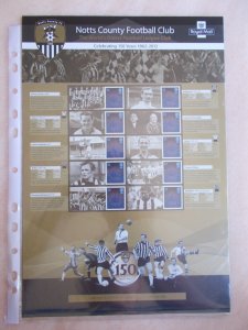 GB 2012 Notts County Football Club 150 Years Limited Edition Smiler Sheet LS307