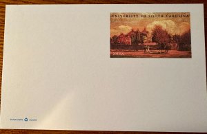 US $ UX 362 University of South Carolina postal card 20c 2001 Mint NH