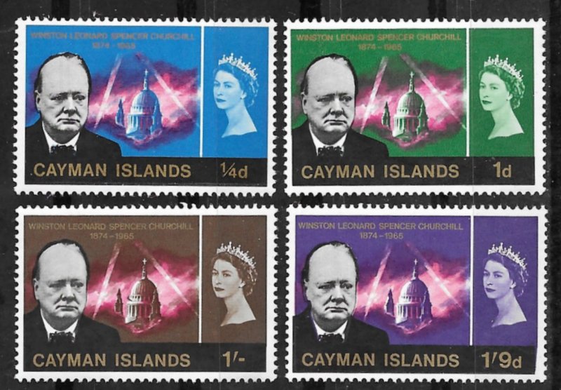 Cayman Is. # 176-79  Sir Winston Churchill  (4)  Mint NH