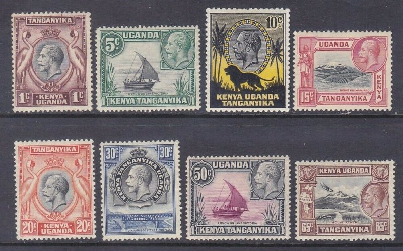 Kenya Uganda & Tanzania 46-53 Mint OG 1c-65c Issues Very Fine