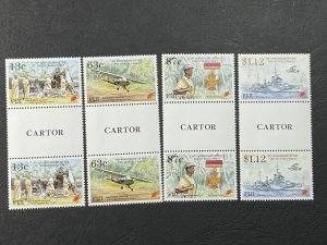 FIJI # 720-723 -MINT/NEVER HINGED----COMPLETE SET OF GUTTER PAIRS ------1995