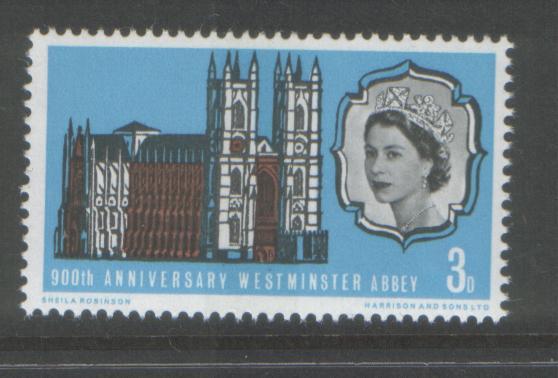 Great Britain 1966 Abbey Phosphor. (l) Scott # 452p