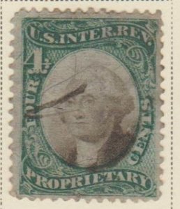 U.S. Scott #RB4a Revenue Stamp - Used Single