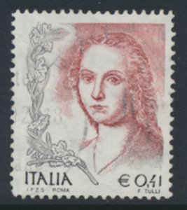 Italy Sc# 2446 Used perf 14 x 13¼  Women in Art  see details & scan         ...