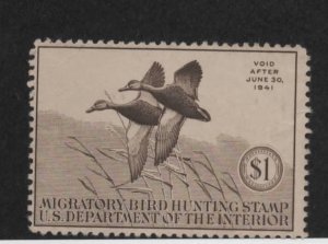 United States Scott RW7 1940 Duck Stamp Unused No Gum 2021 cv $60