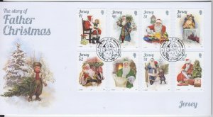 Jersey 2014, 'Christmas set of 8 . on FDC