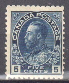 Canada  #111a Mint F-VF H - Indigo color shade- C$320.00