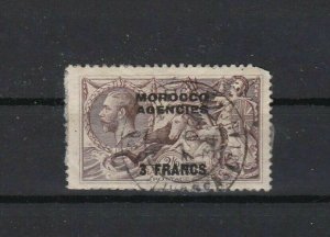 morocco agencies 3 francs high value stamp ref r11310 