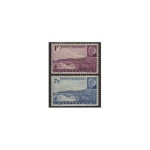 Martinique 188-189,lightly hinged.Michel 190-191. Fort-de-France,Marshal Petain.