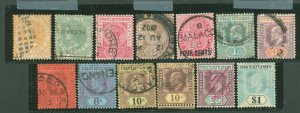 Straits Settlements #49/123  Multiple