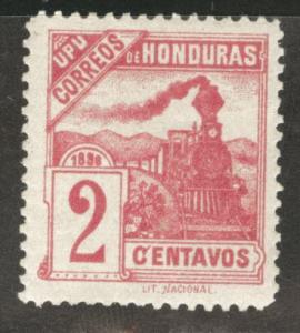Honduras  Scott 104 MH* 1898 Railroad train stamp