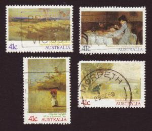 Australia 1989 Sc#1146-1149, SG#1212-15 Set of 4 Paintings USED-Good.