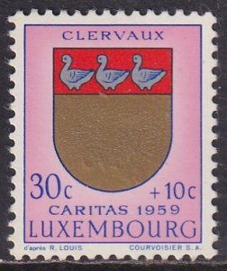 Luxembourg (1959) Sc B210 MNH. Pencil # on gum