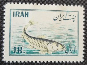 IRAN, 1954, Herring, #985,  1 R multicolored, MH, SCV$15.00