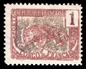 MOMEN: FRENCH COLONIES CONGO SC #35c TUSK VARIETY MINT OG NH LOT #65985