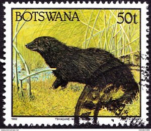 BOTSWANA 1992 QEII 50t Multicoloured, Animals-Water Mongoose SG750 FU