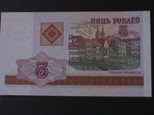 ​BELARUS-2000- NATIONAL BANK-5 RUBELI-UNCIRULATED NOTE-VF WE SHIP TO WORLDWIDE