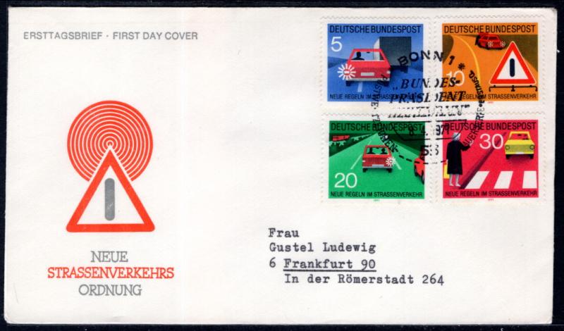 Germany 1059-1062 Typed FDC