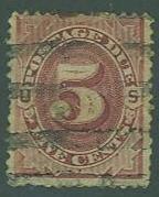 USA SC#J18 Postage Due, 5c, faulted, canceled