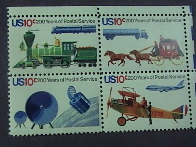 U.S.# 1572-1575(1575a)-MINT/NH-- BLOCK OF 4--200 YEARS OF POSTAL SERVICE--1975