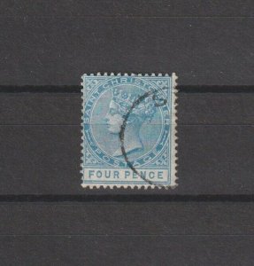 ST CHRISTOPHER & NEVIS 1882/90 SG 17 USED Cat £22