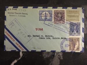 1931 US Consulate Guatemala first flight  Diplomatic cover FFC To Miami USA