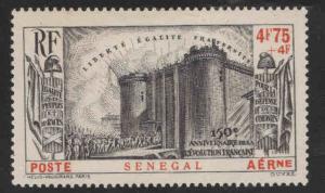 Senegal Scott CB1 French Revolution MH* 1939 semi-postal CV$14