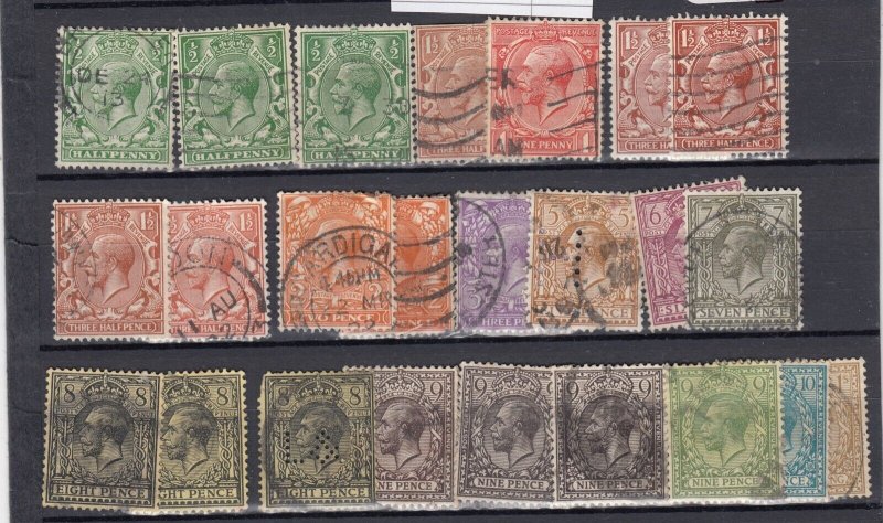 GB KGV 1912 Royal Cypher Set BP10000