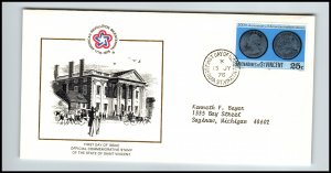 St Vincent Grenadines 81 US Bicentennial Typed FDC