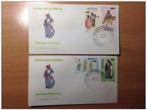 Senegal FDC 1st Day 1985 National Costumes Trachten Fashion-