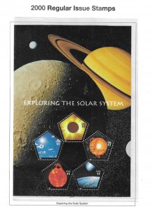 US #3410 2000 EXPLORING THE SOLAR SYSTEM SHEET OF 5 $1 - MINT NEVER HINGED